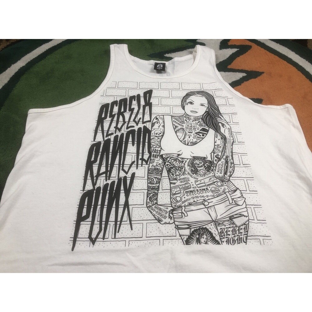 Rancid x REBEL8 "Journey To The End" Tank Top Mike Giant XL Tattoo Girl East Bay